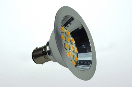 BA15D LED-Bajonettsockellampe AR70 250 Lumen 12V AC/DC warmweiss 2,7W dimmbar DC-kompatibel 