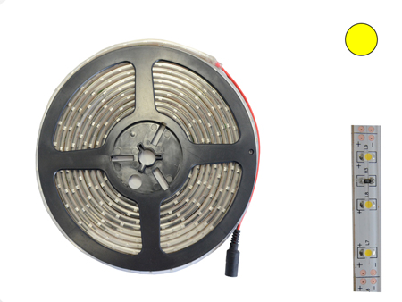 LED-Lichtband 5,5x2,1 DC  Lm. 120Â°  dimmbar  warmweiss 12V DC, 5m, 8mm, IP68, weiÃŸes PCB 