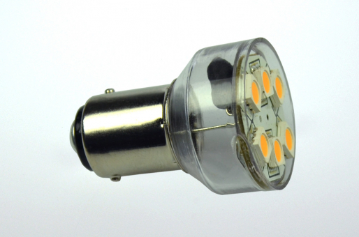 BA15D LED-Bajonettsockellampe 120 Lumen 12V AC/DC kaltweiss 1W dimmbar DC-kompatibel 