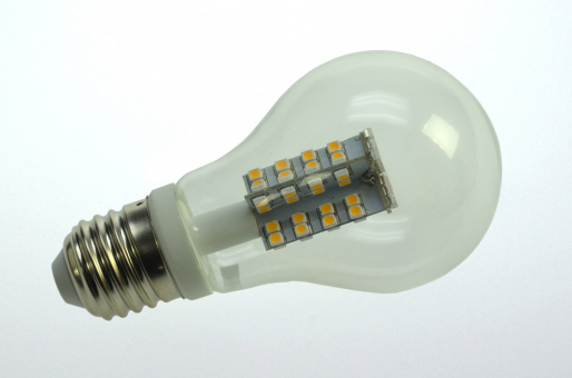 LED-Globe LB60 E27 300 Lm. 360Â° 220-240V DC-Kompatibel 30W warmweiss 220V AC 